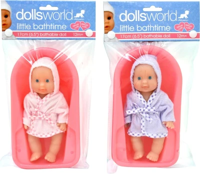 DOLLSWORLD Vonelė su lėlyte, 17 cm