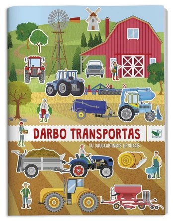 Darbo transportas. Su daugkartiniais lipdukais