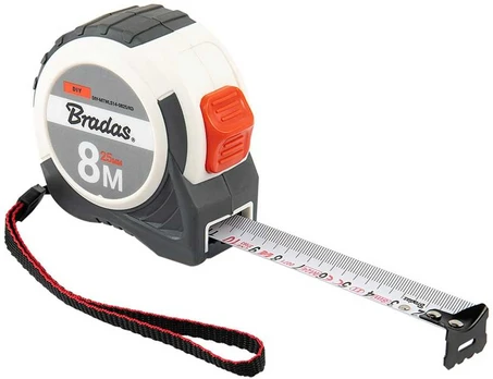 Matavimo ruletė Bradas, 8m/25mm