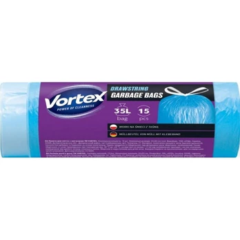 Šiukšlių maišai VORTEX, 35 l, 15 vnt.