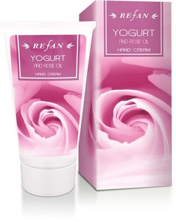 Rankų kremas Refan „Yogurt and Rose Oil“, 75 ml