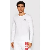 Alpha Industries Marškinėliai ilgomis rankovėmis Basic Small Logo 198517 Balta Regular Fit