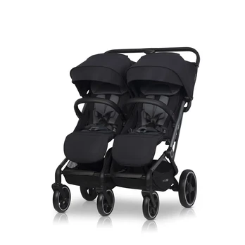 Easy go Vežimėlis dvynukams Echo, Ebony black