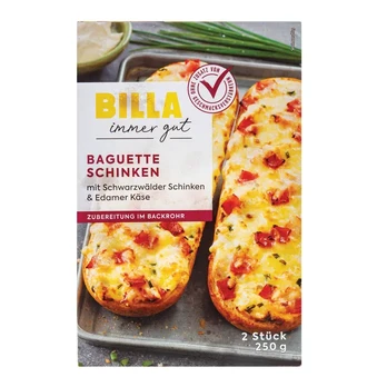 Šaldyta bagetė su kumpiu BILLA, 260 g