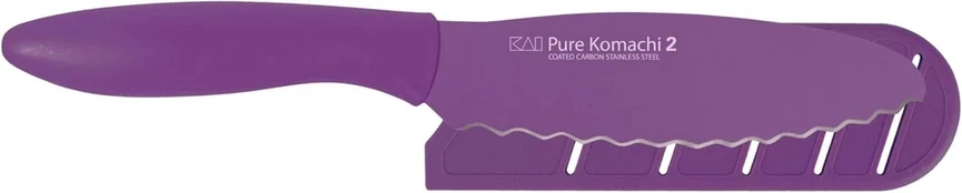 Pure Komachi 2 serijos dantytas sumuštinių peilis, violetinis