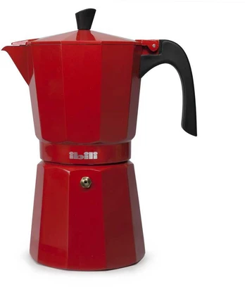 Ibili espresso kavinukas raudonas 6 puod.