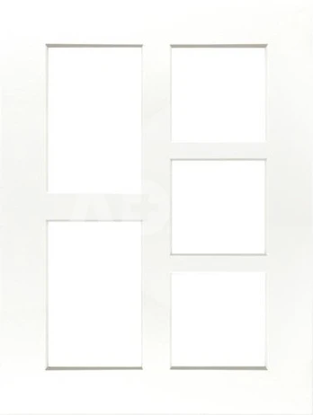 Focus Passepartout White w. white core 30x40 Collage 5 images