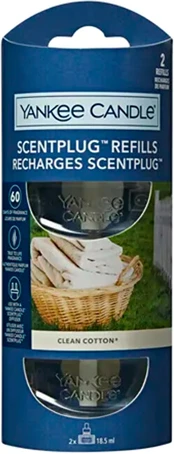 Yankee Candle Clean Cotton diffuser refill (ScentPlug Refills) 2 x 18.5 ml 18.5ml Unisex