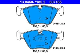 ATE 13.0460-7185.2 Brake pad set