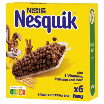 Dribsnių batonėlis NESQUIK, 6 x 25 g