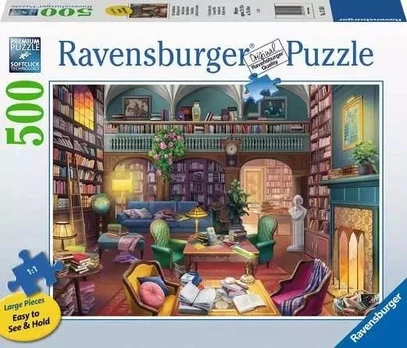 Dėlionė Ravensburger Dream Library, 36 cm x 49 cm, 500 vnt.