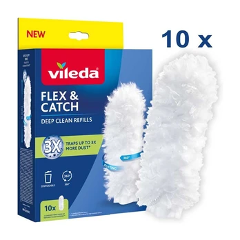 Dulkių šluotelės papildymas VILEDA Flex & Catch 10 vnt.