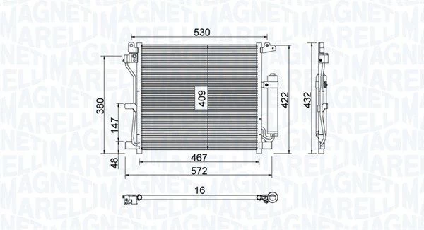 Kondensatorius, oro kondicionierius MAGNETI MARELLI 350203799000
