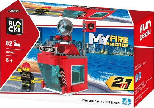 Konstruktorius Blocki My Fire Brigade 2in1 KB0852, plastikas
