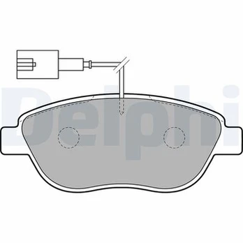 DELPHI LP1721 Brake pad set