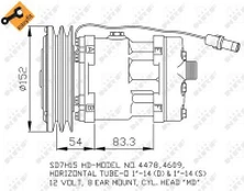 Kondicionieriaus kompresorius NRF 32756