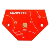 Magnetinis suvirinimo kampas GRAPHITE, išlaikomas svoris 11,4 kg, 45°/60°/75°/90°/135° kaina