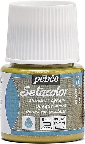 Pebeo Setacolor Opaque audinio dažai 45 ml buteliukas, Shimmer Bronze, Shimmer Bronze
