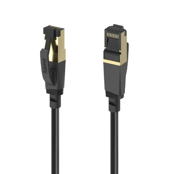 Hama Ethernet Cable, Cat 8, 1,5 m, juodas - Tinklo laidas