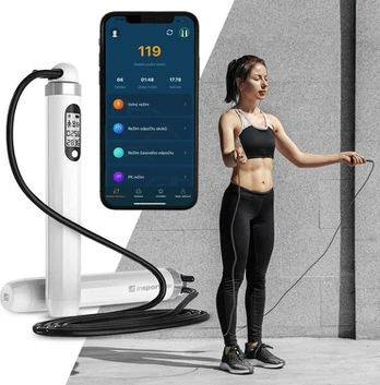 Išmanioji šokdynė inSportline Jumpsmart, balta