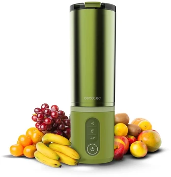 Stiklinis blenderis Cecotec Cecotec Power Titanium Shake2Go Olive Steel Asmeninis blenderis