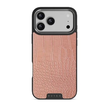 Pink Croco - iPhone 17 Pro Max Case, Elite Dark (MagSafe) / Gunmetal