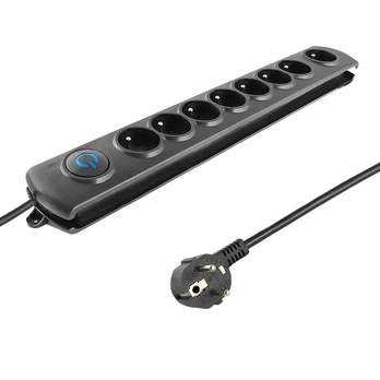 QOLTEC 50114 Viršįtampių apsauga 8 maitinimo lizdas 3,0m