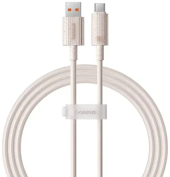 Fast Charging cable Baseus USB to USB-C Habitat Series 1m 100W (pink)
