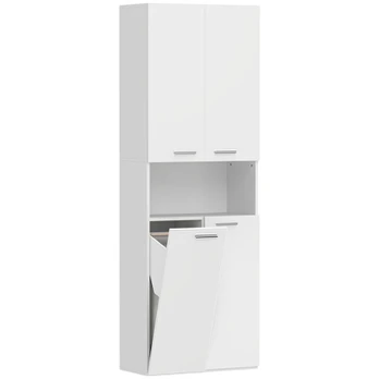 Vonios spintelė 60x30x174 cm Balta MDF