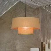 Pakabinamas šviestuvas „Mali“, havanos spalvos, Ø 38 cm, popierinis
