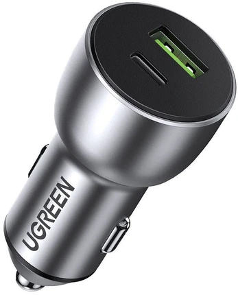 Incarcator Auto 2xUSB-A, QC 3.0, 42.5W - Ugreen (60980) - Dark Blue