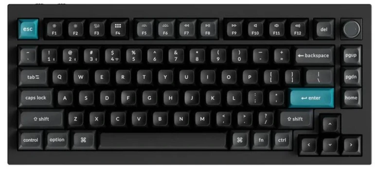 Keychron Q1 Ultra - US Layout - Silk POM Red - Black Wireless Keyboard | Q1U-M1