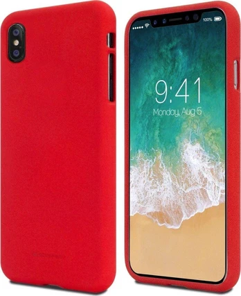 Dėklas Mercury Soft perdanga skirta Xiaomi Redmi 7 raudon