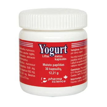 Yogurt kapsulės, N30