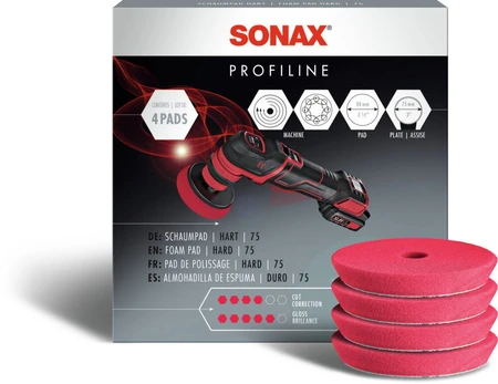 Kietas poliravimo padas SONAX , 85mm, 4vnt