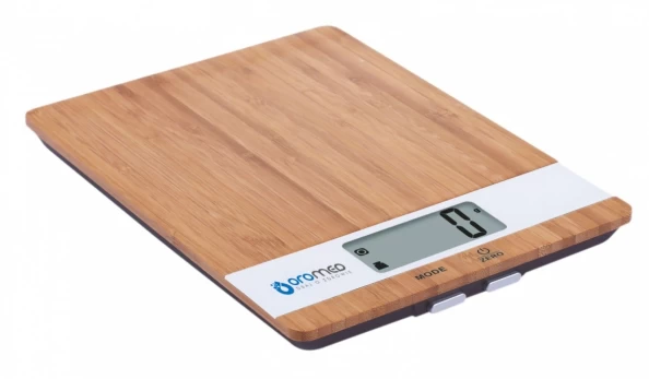Digital kitchen scale bamboo wood