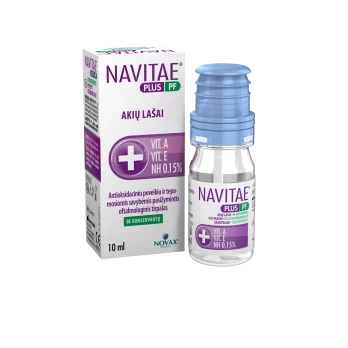 NAVITAE PLUS PF, akių lašai be konservantų, 10 ml