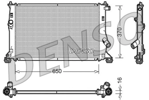 Radiatorius, variklio aušinimas DENSO DRM10076