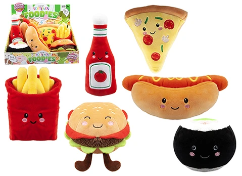 Pliušinis fast foodies 16cm asort., 456142