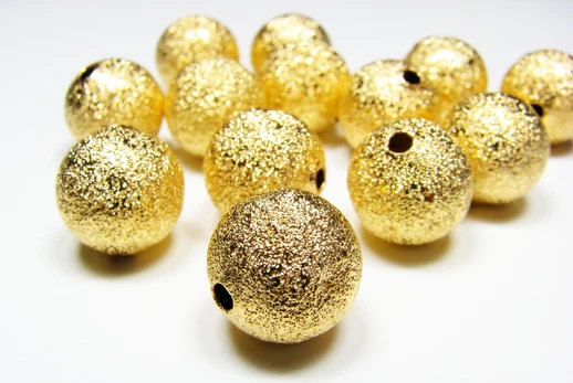 Žalvarinis intarpas 12 mm, 6 vnt.