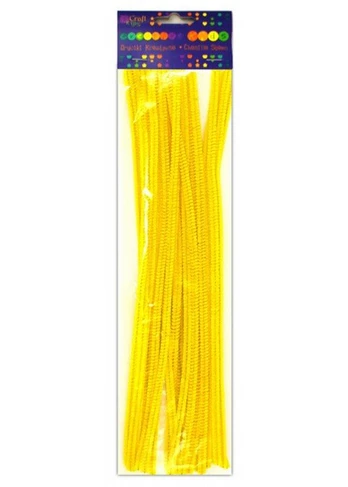 Dekor vielutės GELTONOS 30cm 25vnt