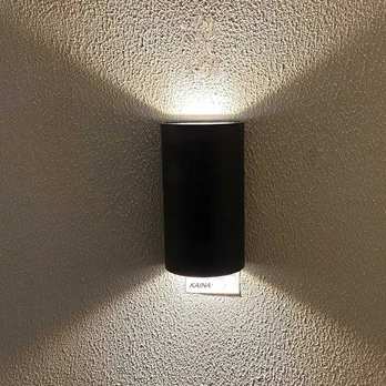 12W 3000K Sieninis LED šviestuvas juodas IP65
