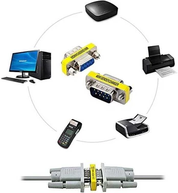 DB9 nuoseklusis adapteris – moteriškas – moteriškas – adapteris