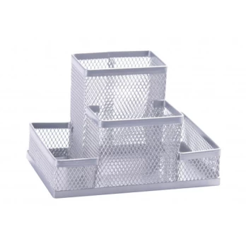Metalinė pieštukinė 153x103x100mm, sidab