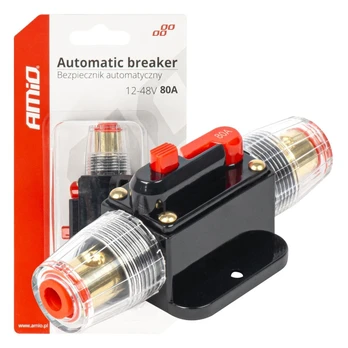 Samochodowy bezpiecznik automatinis 12v 24v 48v 80a amio-03820