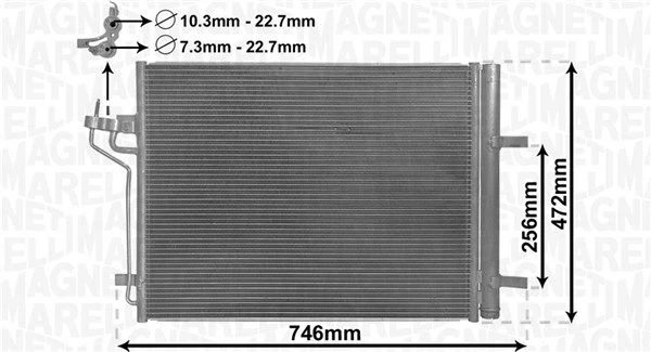 Kondensatorius, oro kondicionierius MAGNETI MARELLI 350203880000