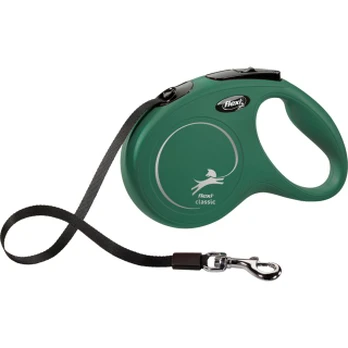 Flexi - Koppel New Classic - M - 5m Band - Olive - Max 25kg