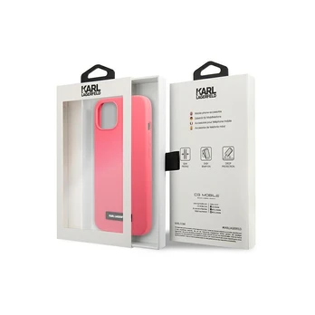 Dėklas Karl Lagerfeld Silicone Plaque KLHCP13SSLMP1PI iPhone 13 mini