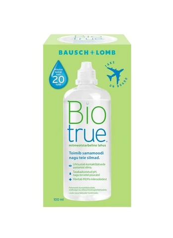 Kontaktinių lęšių skystisBausch + Lomb Biotrue, 100 ml