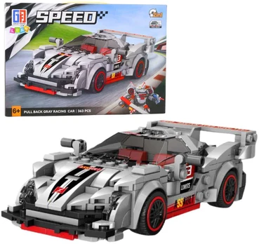 Konstruktorius Automobilis-Robotas 2in1, pilkas, 363 d.